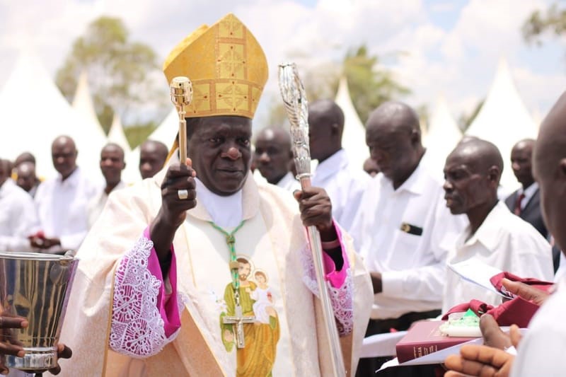 Rt. Rev. Joseph Obanyi Sagwe in liturgical vestments